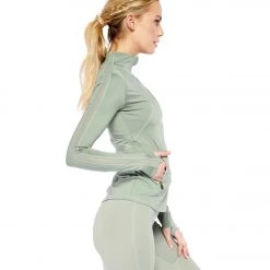 Electric Yoga Let's Mesh Zip-Up Jacket Mint CLOTHING