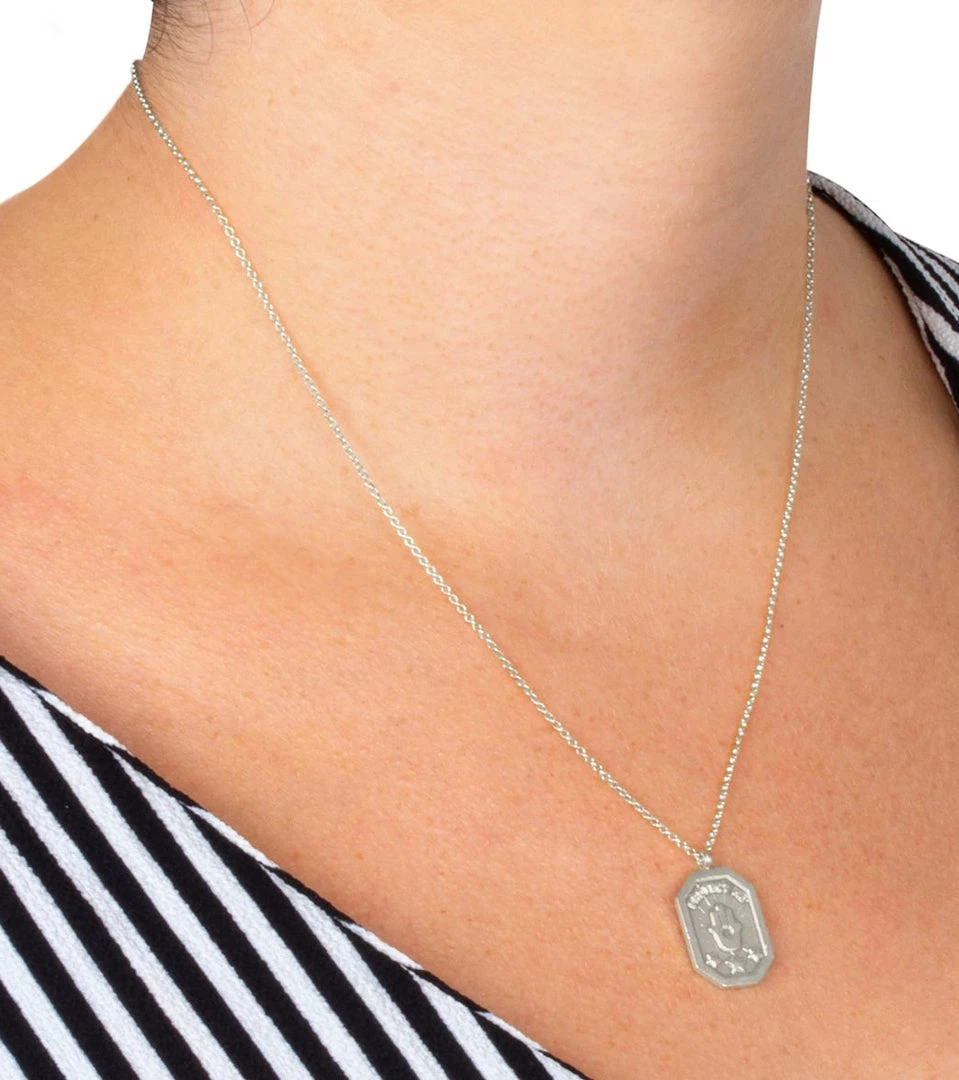 ACCESSORIES Dogeared Protect Me Hamsa Tablet Necklace Silver 5 ACCESSORIES Dogeared Protect Me Hamsa Tablet Necklace Silver