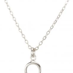 ACCESSORIES Dogeared Teeny Crescent Necklace Silver