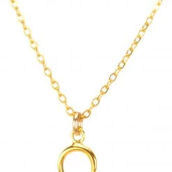 ACCESSORIES Dogeared Teeny Crescent Necklace Gold