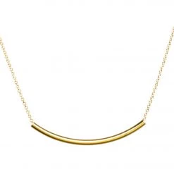 ACCESSORIES Dogeared Balance Tube Necklace Gold