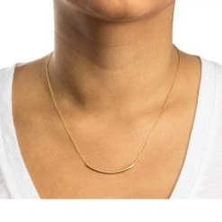 ACCESSORIES Dogeared Balance Tube Necklace Gold