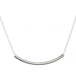 Dogeared Balance Tube Necklace Silver ACCESSORIES