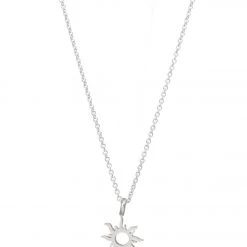 ACCESSORIES Dogeared Good Vibes Only Radiant Sun Necklace Silver
