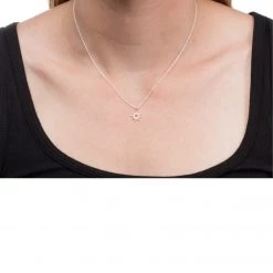 ACCESSORIES Dogeared Good Vibes Only Radiant Sun Necklace Silver