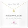 Dogeared Good Vibes Only Radiant Sun Necklace Gold ACCESSORIES