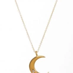 ACCESSORIES Dogeared Love Through All Phases Necklace Gold