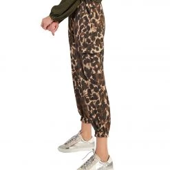 CLOTHING Sadie & Sage Wild N Free Leopard Jogger Pant Brown