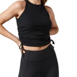 Lilybod Harmoni Classic Ruched Side Yoga Tank CLOTHING