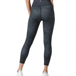 Lilybod Illanois Stucco Print 7/8 Yoga Leggings Black