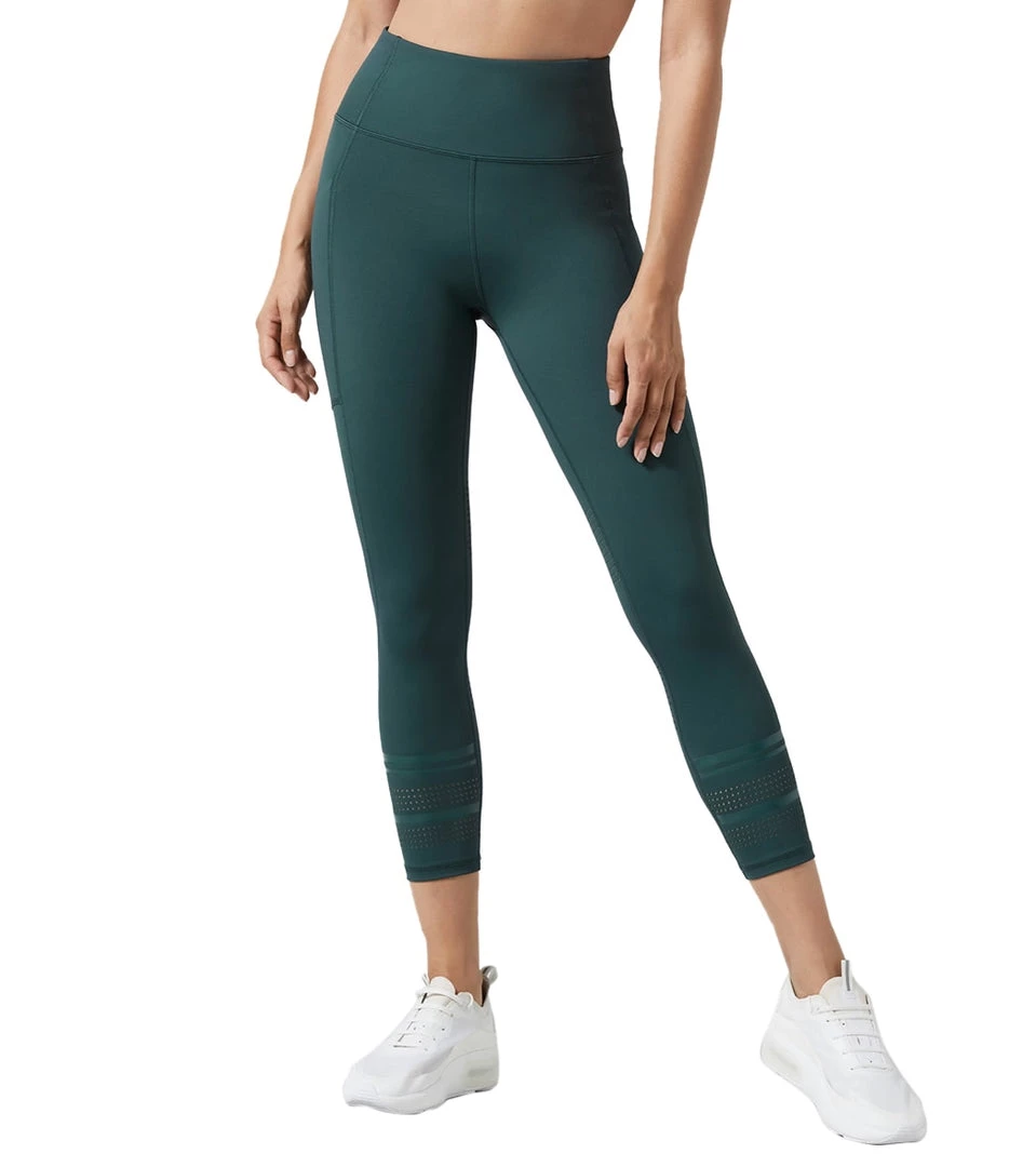 CLOTHING Lilybod Lolah Laser Cut 7/8 Yoga Leggings Smoke Green 8 CLOTHING Lilybod Lolah Laser Cut 7/8 Yoga Leggings Smoke Green