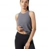 Lilybod Kendall Tie Back Yoga Tank Charcoal CLOTHING