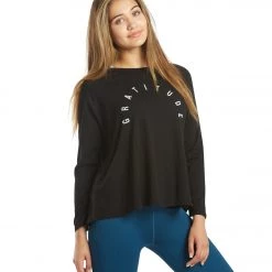 Good HYOUman Maxie Gratitude Arch Long Sleeve Blacksand CLOTHING 10 Good HYOUman Maxie Gratitude Arch Long Sleeve Blacksand CLOTHING