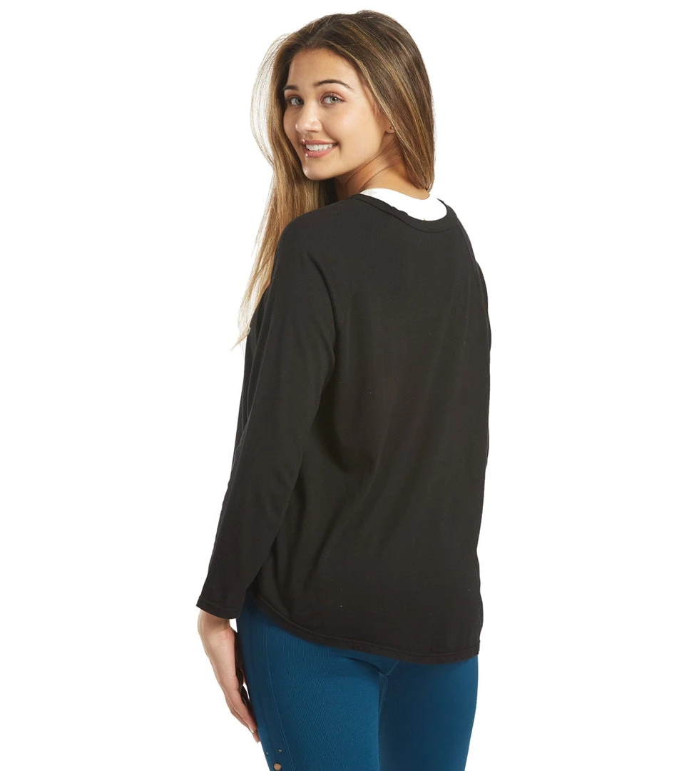 Good HYOUman Maxie Gratitude Arch Long Sleeve Blacksand CLOTHING 5 Good HYOUman Maxie Gratitude Arch Long Sleeve Blacksand CLOTHING