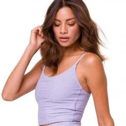 CLOTHING Onzie Belle Cami Yoga Crop Lavender Gray