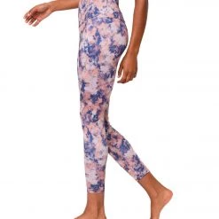 Onzie High Waisted Basic 7/8 Yoga Leggings Earth Tie Dye