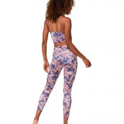Onzie High Waisted Basic 7/8 Yoga Leggings Earth Tie Dye