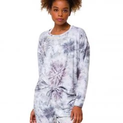 Onzie High Low After Yoga Sweatshirt Cobain Tie Dye