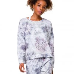 Onzie High Low After Yoga Sweatshirt Cobain Tie Dye