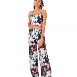 Onzie Freedom Wide Leg Yoga Pants True Romance Tie Dye CLOTHING