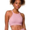 Onzie High Neck Ribbed Yoga Crop Top CLOTHING