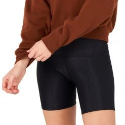 Onzie Ribbed Biker Shorts Black Rib