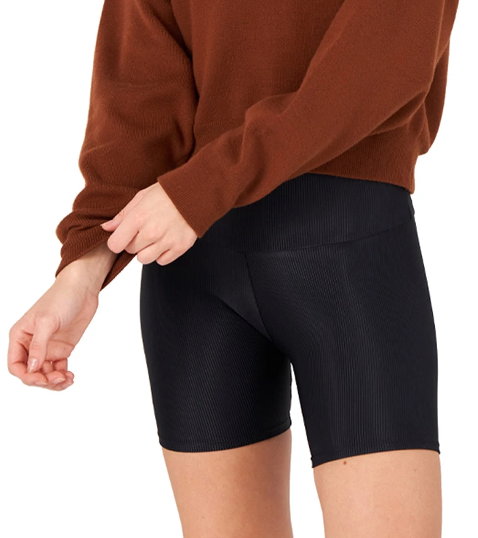 Onzie Ribbed Biker Shorts Black Rib 4 Onzie Ribbed Biker Shorts Black Rib