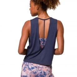 Onzie Cut Out Yoga Tank Ombre Blue
