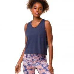 Onzie Cut Out Yoga Tank Ombre Blue
