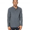 CLOTHING Public Rec Go-To Henley Heather Charcoal