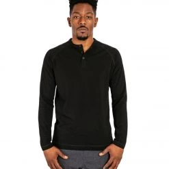 Public Rec Go-To Henley Black CLOTHING