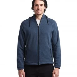 Public Rec Weekend Full Zip Heather Navy CLOTHING