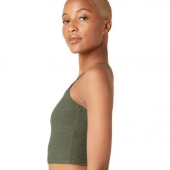 Beyond Yoga Spacedye Slim Racerback Cropped Tank Eden Green Heather NEW ARRIVALS