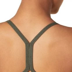 Beyond Yoga Spacedye Slim Racerback Cropped Tank Eden Green Heather NEW ARRIVALS