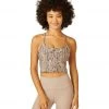 CLOTHING Beyond Yoga Spacedye Printed Slim Racerback Cropped Tank Chai Cobra