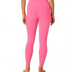 Beyond Yoga Spacedye High Waisted Caught In The Midi 7/8 Yoga Leggings Electric Pink Heather