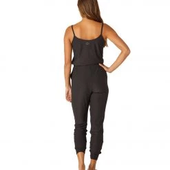 Beyond Yoga Featherweight Spacedye Everyday Lounger Midi Jumpsuit Darkest Night CLOTHING