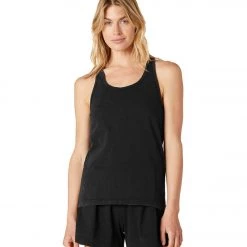 CLOTHING Beyond Yoga Stay In Racerback Yoga Tank Washed Black