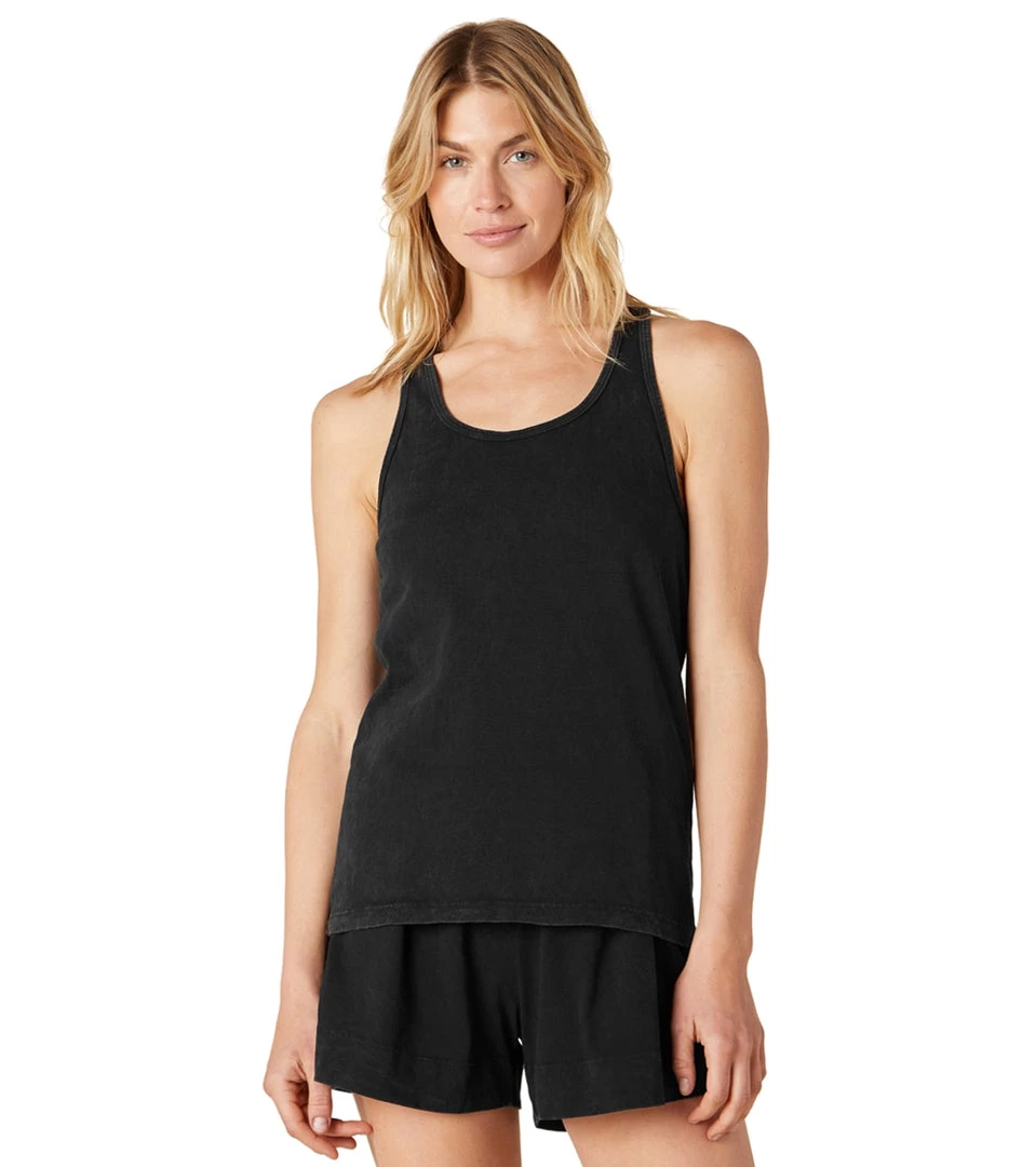 CLOTHING Beyond Yoga Stay In Racerback Yoga Tank Washed Black 6 CLOTHING Beyond Yoga Stay In Racerback Yoga Tank Washed Black