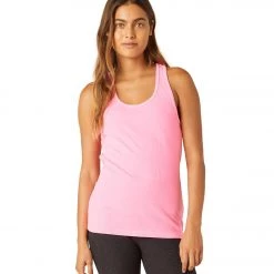 Beyond Yoga Stay In Racerback Yoga Tank Washed Electric Pink