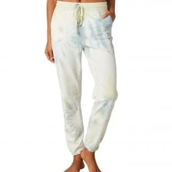 Beyond Yoga Weekend Sweatpants Mermaid Green-Limoncello Tie Dye CLOTHING