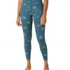 Beyond Yoga High Waisted Midi Yoga Leggings Stellar Blue Champagne Zodiac Foil