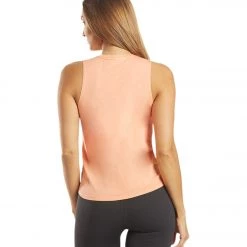 Spiritual Gangster Shine Muscle Tank Flamingo Pink CLOTHING