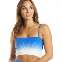 Spiritual Gangster Wide Rib Bandeau Cami Waterfall Print