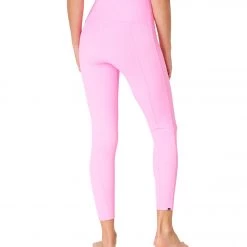 Onzie Ribbed Sweetheart 7/8 Yoga Leggings Bubble Gum Rib CLOTHING
