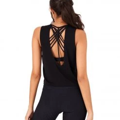 Onzie Cut Out Yoga Tank Black