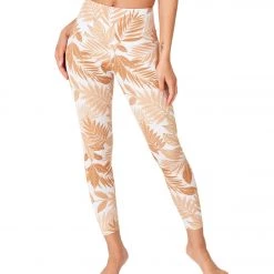 NEW ARRIVALS Onzie High Waisted Basic 7/8 Yoga Leggings Desert Palm