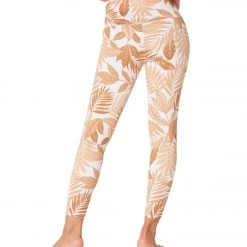 NEW ARRIVALS Onzie High Waisted Basic 7/8 Yoga Leggings Desert Palm 10 NEW ARRIVALS Onzie High Waisted Basic 7/8 Yoga Leggings Desert Palm