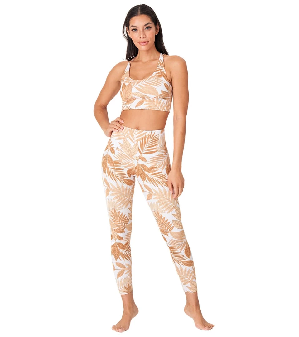 NEW ARRIVALS Onzie High Waisted Basic 7/8 Yoga Leggings Desert Palm 6 NEW ARRIVALS Onzie High Waisted Basic 7/8 Yoga Leggings Desert Palm