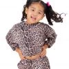 Onzie Girl's Hooded Sweatshirt Leopard